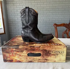 Old Gringo Villa 10” Cowgirl Boots Two Tone Leather L060-122 Rodeo Western Snip thumbnail 1