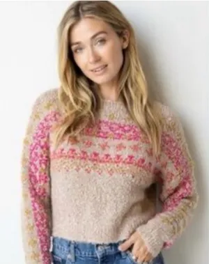 Natural Life Boucle Printed Sweater thumbnail 1