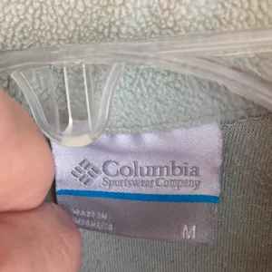 NWOT M Columbia green two toned fitted fleece pullover thumbnail 5
