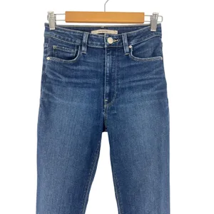 Hudson Holly High-Rise Flare Jeans Blue Raw Hem Size 27 thumbnail 4