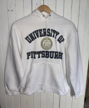 Jansport University of Pittsburg Hoodie White Size S thumbnail 1