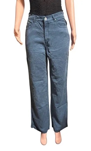 Pulp stovepipe jean high-waisted tencel teal pants M/8 thumbnail 2