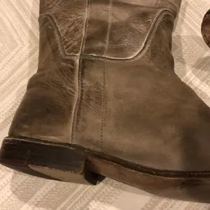 Frye Grey Distressed Paige Tall Pull-on Boots Size 8 thumbnail 3