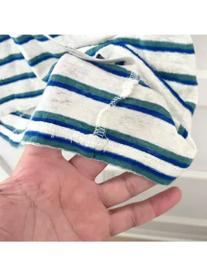Veronica Beard Arion Linen Muscle Tank Blue Stripe S Coastal Preppy Nautical thumbnail 5