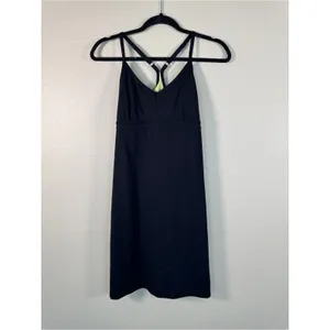 Athleta Black Racerback Mini Dress Womens S Athletic Casual Tennis Outdoorsy thumbnail 14