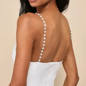 New! Lulus Dazzling Impression White Pearl Rhinestone Bodycon Midi Dress Sz S thumbnail 3