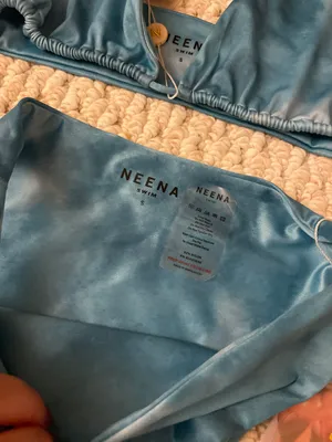 Neena Swim Blue Tie Dye Bikini Set thumbnail 2