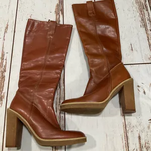 Zara Made In Spain Leather Boots‎ thumbnail 9