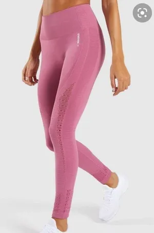 Gymshark Energy+ Seamless Leggings - Dusky Pink thumbnail 1