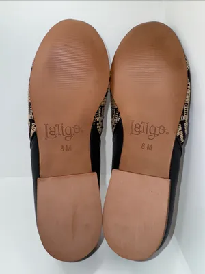 LATIGO For Anthropologie ‘Alba’ Embroidered d’Orsay Loafer Flats Women’s 8 Boho thumbnail 11