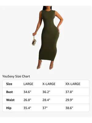 NEW Ribbed Tank Dress Sleeveless Bodycon Midi 2X thumbnail 7