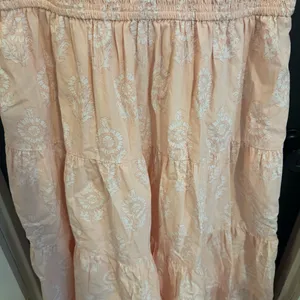 Crown & Ivy Society Social Women’s Size 12 Sleeveless Peach Maxi Dress NWT thumbnail 3
