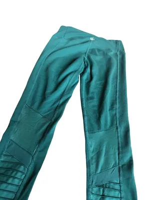 Alo Yoga High-Waisted Moto Leggings Greem Stretch Ankle Length Workout Size XS thumbnail 14