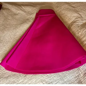 Trende Hot Pink Scuba Skater Skirt Mini A-Line Fuchsia Neoprene Small thumbnail 3