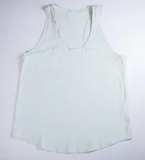 Lululemon‎ Racerback Love Tank Top Womens 8 Sheer Blue Pima Cotton Athletic thumbnail 1