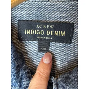 J Crew Jacket Women XXS Blue Indigo Classic Denim Button Front Jean Outdoor‎ thumbnail 9