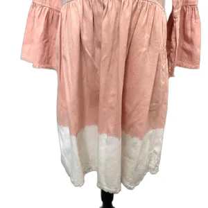 Anthropologie Holding Horses Lilibet‎ Dip Dye Dress Peach Pink Western US Size 2 thumbnail 4