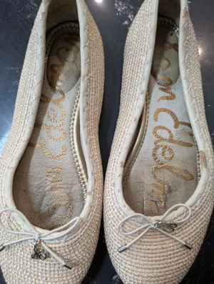 Sam Edelman Tan Woven Falcon Ballet Flats Size 7 thumbnail 3