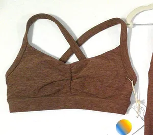 Women’s NWT Vuori set bra top and shorts XS New Clean Elevation Brown hazlenut thumbnail 1