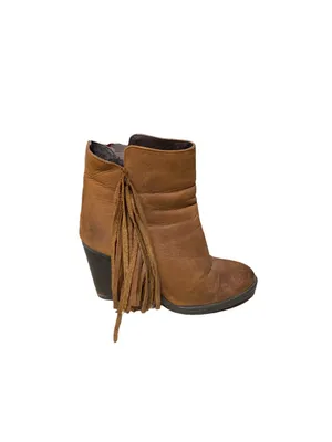 Steve Madden Woodstock Ankle Boots Beige size 7.5 Western Country Festival Boho thumbnail 3
