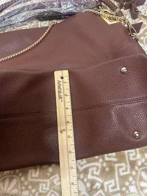 Dasein Hobo shoulder/ Crossbody Bag in soft faux leather with accent Rhinestones thumbnail 7