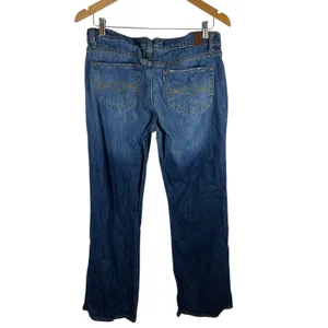 Abercrombie &‎ Fitch Womens Bootcut Jeans Size 8S Medium Wash Blue Denim Cotton thumbnail 2