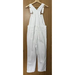 MADEWELL Straight Leg Denim Jeans Overalls Women Size SMALL White thumbnail 2