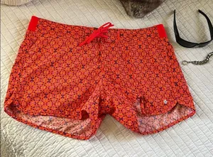 Columbia women’s Omni shield orange Geo printed board shorts large​​ thumbnail 1