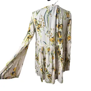 Free People Bella Babydoll Floral Tunic Mini Dress Top Womens XS Flowy Indie thumbnail 2