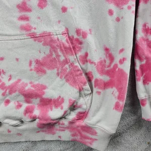 H&M Smiley Collaboration Positive Pullover Hoodie Women's Size Large Tye Dye thumbnail 12