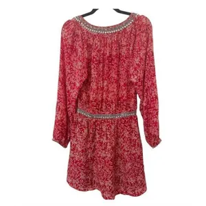 THE KOOPLES Sunrise Embellished Bohemian Mini‎ Dress Sz 2 thumbnail 4