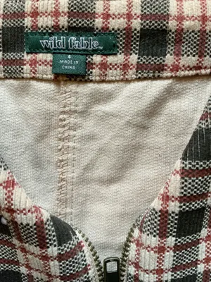 NWOT Wild Fable Plaid Corduroy Mini Skirt - Size 6 (Waist 30") thumbnail 3