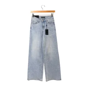 Oneso Los Angeles Mid Rise Wide Leg Jeans Light Wash Blue OSW8001 Size 24 thumbnail 3