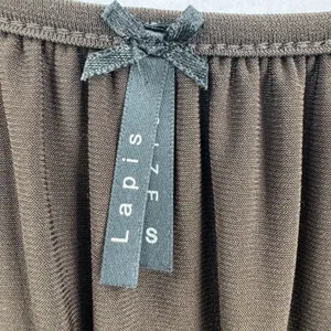 Lapis Women S Brown Wide Leg Jumpsuit Spaghetti Strap Ruched Waist Y2K 2000 Boho thumbnail 6