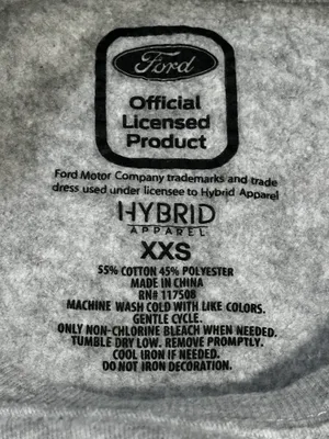 Hybrid Apparel Ford Mustang USA Graphic Crewneck Sweatshirt thumbnail 6