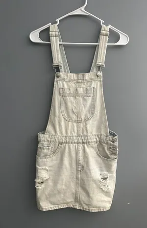 Denim Skirt Overalls thumbnail 1