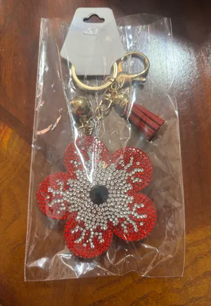 Red Flower Keychain thumbnail 1