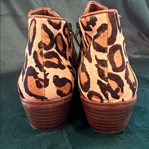Sam Edelman leopard booties‎ size 7.5 thumbnail 4