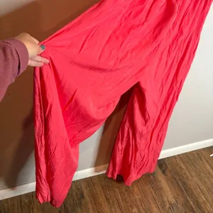 NWT Petal & Pup Dionne Halter Jumpsuit in Flamingo thumbnail 4