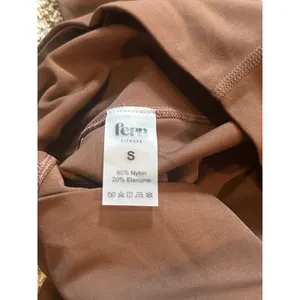 Fern‎ Fitness Core High Waisted Leggings Espresso Brown Womens Small Activewear thumbnail 5