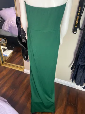 Emerald Green Pretty Little Thing Bodycon Dress thumbnail 3