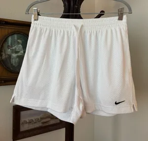 Vintage Style White Dri-Fit Nike Shorts thumbnail 1