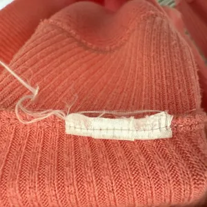 FREE PEOPLE Women's Large Santa Clara Oversized V Neck Thermal Sweater Top Pink thumbnail 10