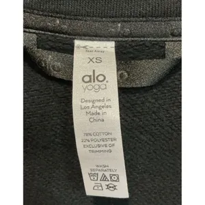 Alo Yoga Renown Jacket Black Cropped Heavyweight Shacket Womens XS / S thumbnail 4