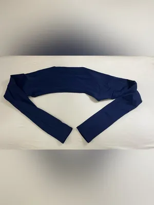SKIMS NWT Sculpting Swim Long Sleeve Shurg Midnight Blue Size S thumbnail 4