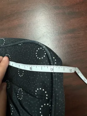Thirty- One Black, Brown, and White Polka Dot Shoulder Bag thumbnail 9