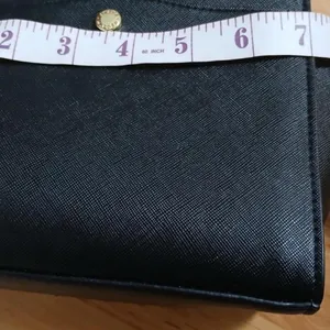 Steve Madden black leather handbag with‎ gold hardware thumbnail 8