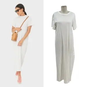 Tuckernuck Pomander‎ Place Zoe Maxi Tee Dress Short Sleeve White Size Medium thumbnail 2