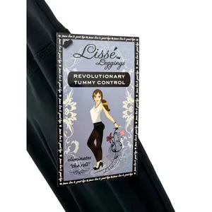 Lisse‎ Leggings Revolutionary Tummy Control Wide Leg Pants Black Stretch L NWT thumbnail 2
