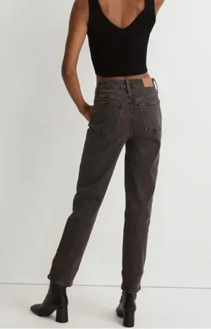 Madewell The Perfect Vintage Crop Jeans High Rise Stretch Washed Black NWT thumbnail 5